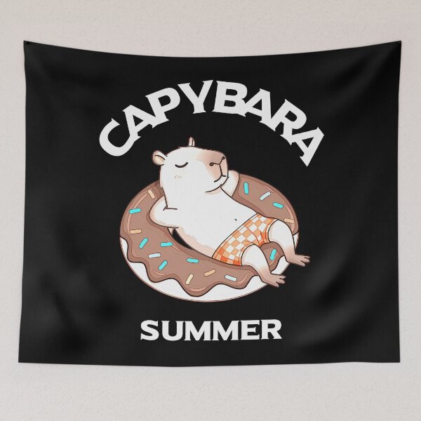 Item preview, summer capybara designed and sold by KEEP-.
