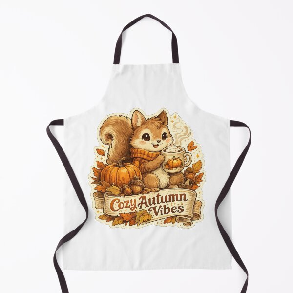 Item preview, Cozy Autumn Vibes Cute Squirrel with Pumpkin Spice Coffee | Fall Aesthetic Vintage designed and sold by Mahmoud Salah.