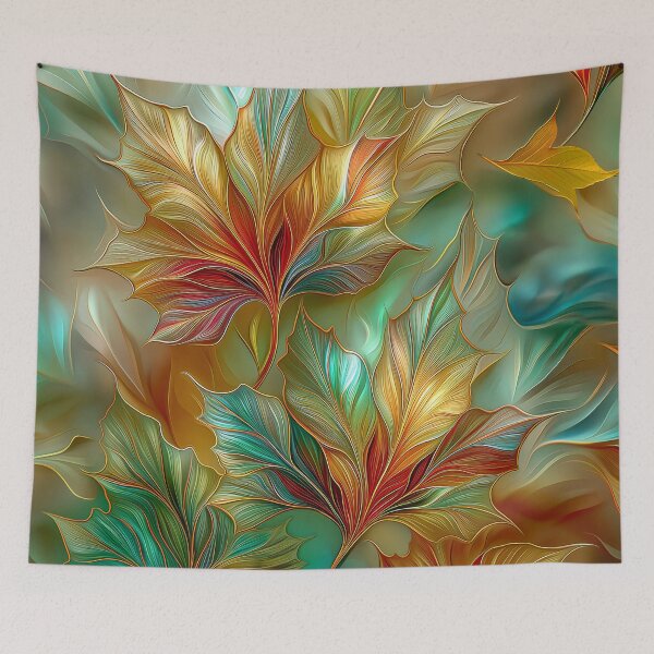 Item preview, Elegant Autumn Leaves Botanical Art | Maple Fall Nature Illustration designed and sold by MargaretWiktor.