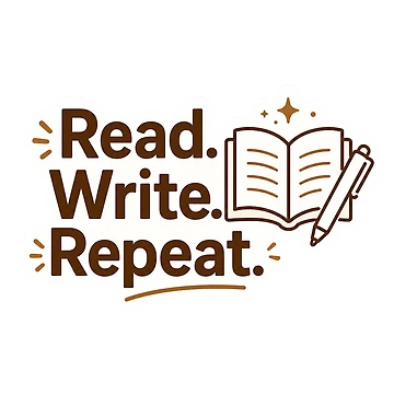 Artwork thumbnail, Read Write Repeat Sticker by InkPixell