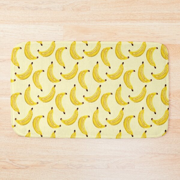 Item preview, Hand Painted Painterly Watercolor Bananas Light Yellow designed and sold by JasmineGDesigns.