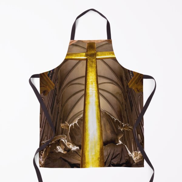 Item preview, Paris, France - Glowing Golden Cross at Notre Dame Cathedral designed and sold by jrtwynam.