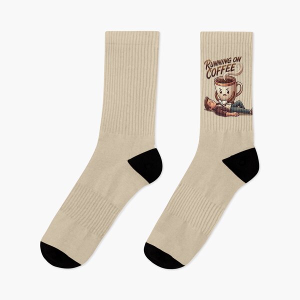 Item preview, Running on Coffee CPR Cute Caffeine Addiction Graphic designed and sold by Northern Glow Art.