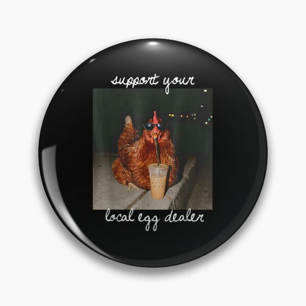 Item preview, Support Your Local Egg Dealer Cool Chicken Sunglasses Iced Coffee Graphic designed and sold by DuneHaicna.