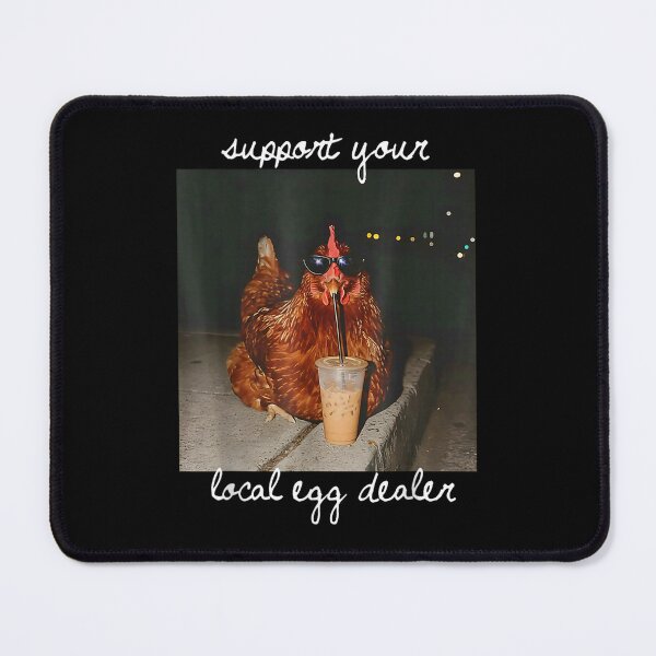 Item preview, Support Your Local Egg Dealer Cool Chicken Sunglasses Iced Coffee Graphic designed and sold by DuneHaicna.