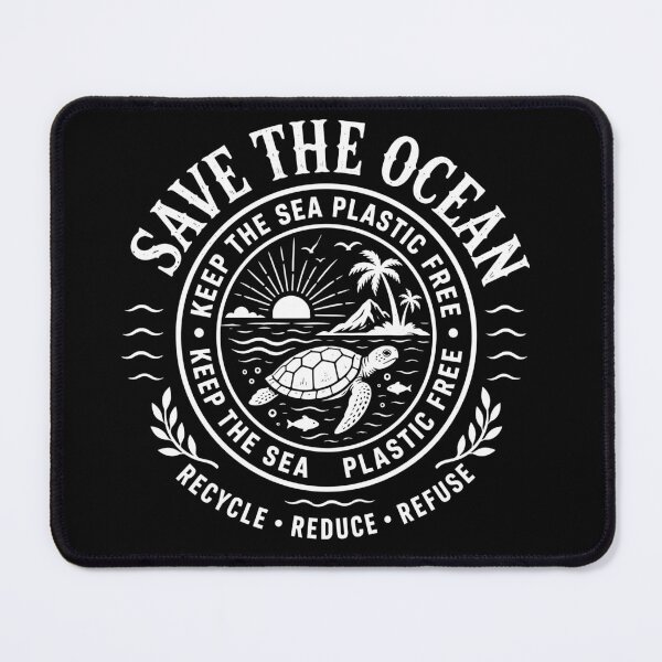 Item preview, Save The Ocean Keep the Sea Plastic Free Turtle Beach designed and sold by mraihan.