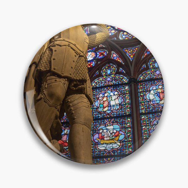 Item preview, Paris, France - Statue and Stained Glass in Notre Dame designed and sold by jrtwynam.