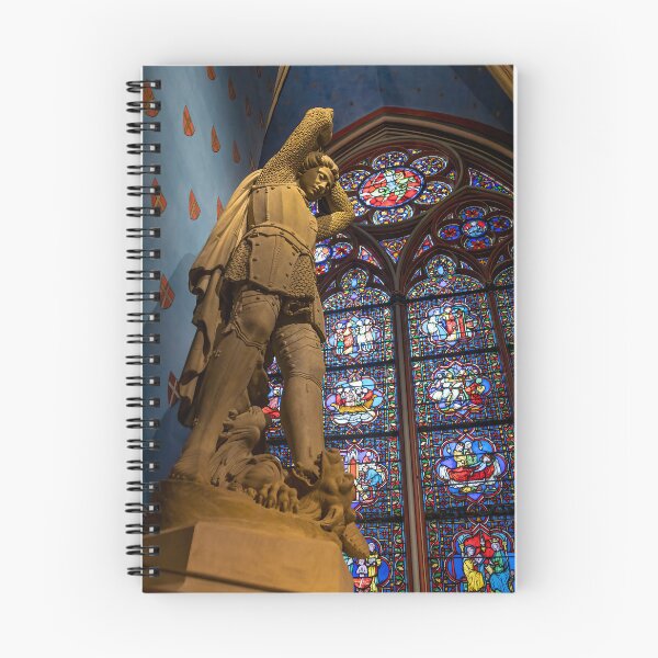 Item preview, Paris, France - Statue and Stained Glass in Notre Dame designed and sold by jrtwynam.