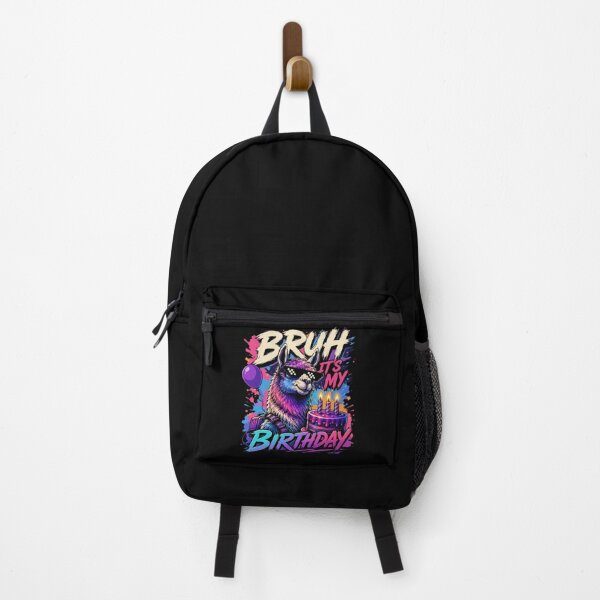 Item preview, Bruh Its My Birthday Funny Retro Neon Llama Gamer designed and sold by Vermanartist.