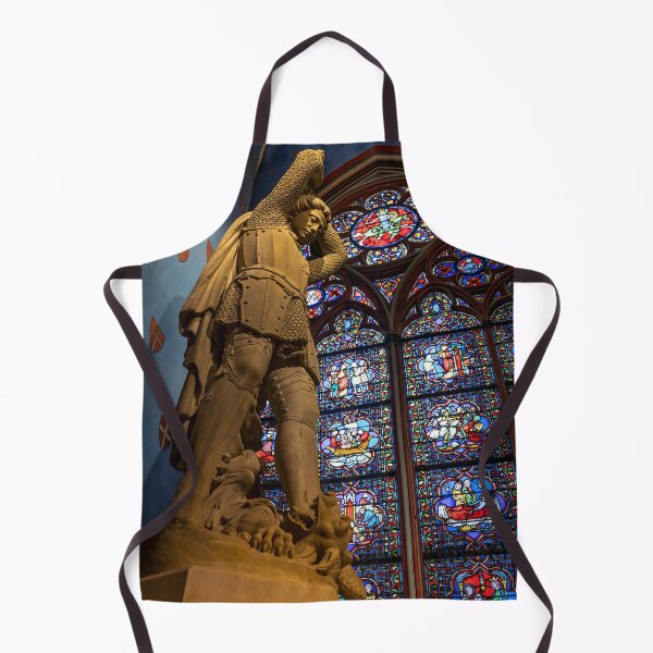 Item preview, Paris, France - Statue and Stained Glass in Notre Dame designed and sold by jrtwynam.