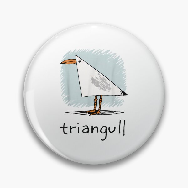 Item preview, Triangull Geometric Seagull Funny Bird Pun Doodle Illustration Art designed and sold by DuneHaicna.