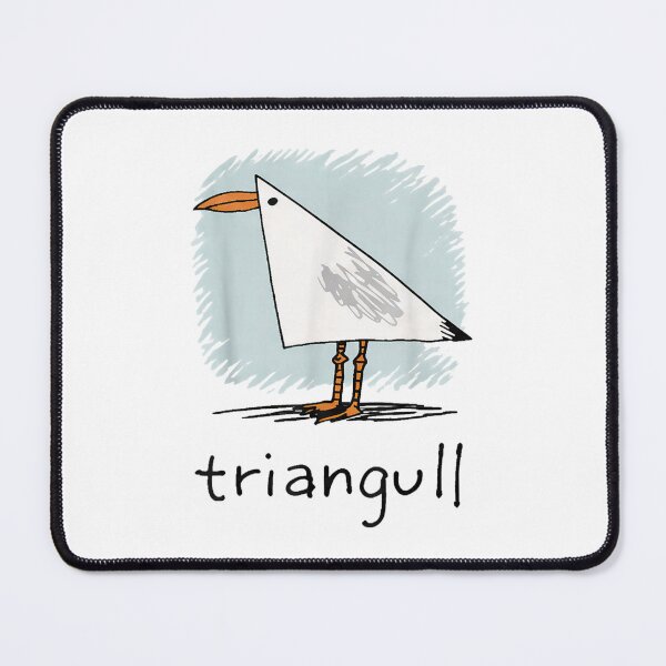 Item preview, Triangull Geometric Seagull Funny Bird Pun Doodle Illustration Art designed and sold by DuneHaicna.