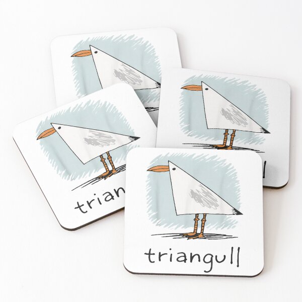 Item preview, Triangull Geometric Seagull Funny Bird Pun Doodle Illustration Art designed and sold by DuneHaicna.