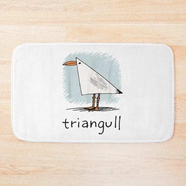 Item preview, Triangull Geometric Seagull Funny Bird Pun Doodle Illustration Art designed and sold by DuneHaicna.