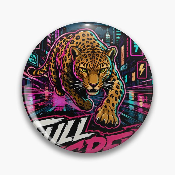 Item preview, FULL SPEED Leopard – Neon Streetwear Cartoon Graphic designed and sold by Aesthicer.