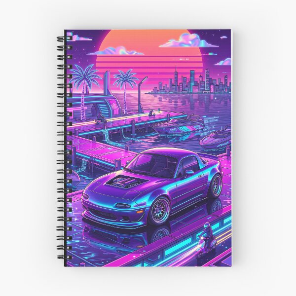 Item preview, Retro Synthwave Neon Marina Exposed Engine Roadster Night Drive Culture designed and sold by RevUpDesign.