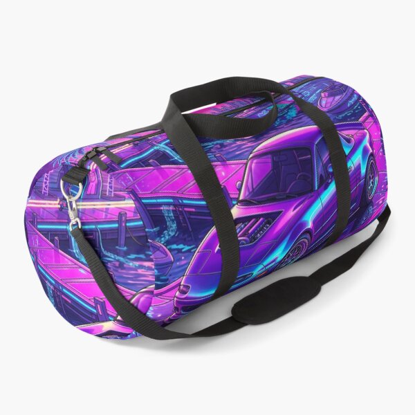 Item preview, Retro Synthwave Neon Marina Exposed Engine Roadster Night Drive Culture designed and sold by RevUpDesign.