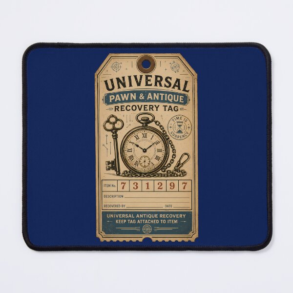 Item preview, Universal Pawn & Antique Recovery Tag designed and sold by agearb.