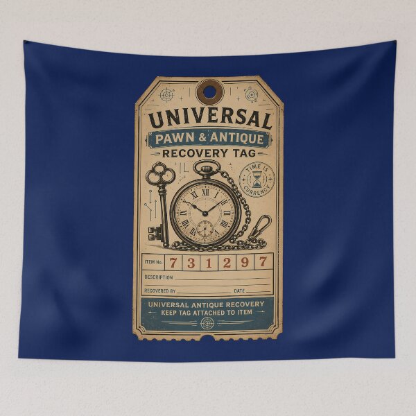Item preview, Universal Pawn & Antique Recovery Tag designed and sold by agearb.