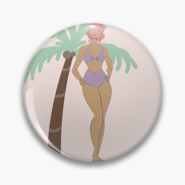 Item preview, Minimalistic Boho Woman with Palm Tree Summer Art designed and sold by ArtbyAfroditi.