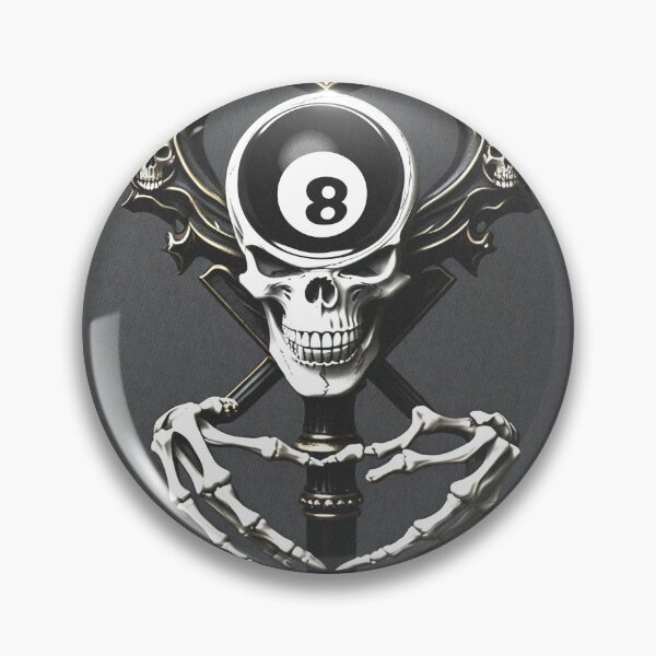 Item preview, Skulls Eight Ball designed and sold by Altar Ego Art.