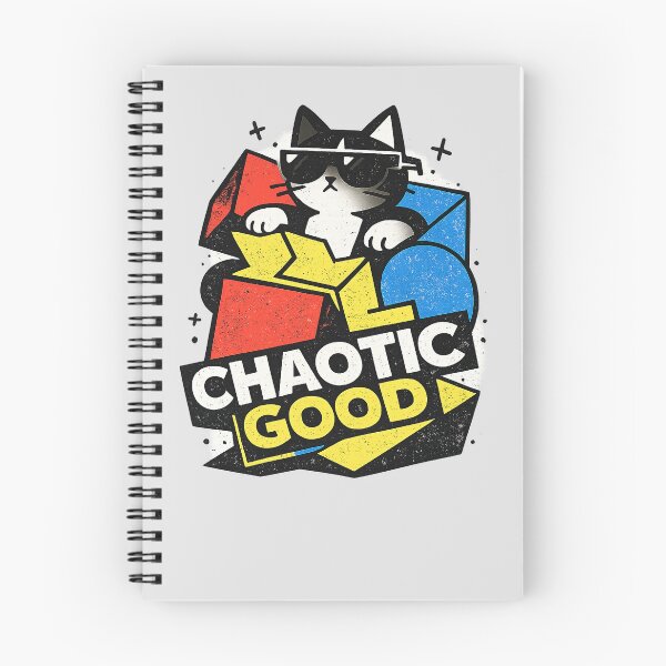 Item preview, Chaotic Good – Cool Cat Neo Brutalist Meme Design designed and sold by Arrow2025.