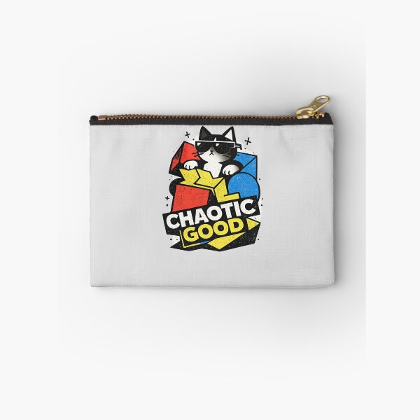 Item preview, Chaotic Good – Cool Cat Neo Brutalist Meme Design designed and sold by Arrow2025.