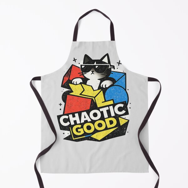 Item preview, Chaotic Good – Cool Cat Neo Brutalist Meme Design designed and sold by Arrow2025.