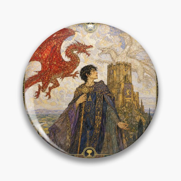 Item preview, The Tower of Merlin | Arthurian Legend Wall Art designed and sold by Stoneflower-Art.