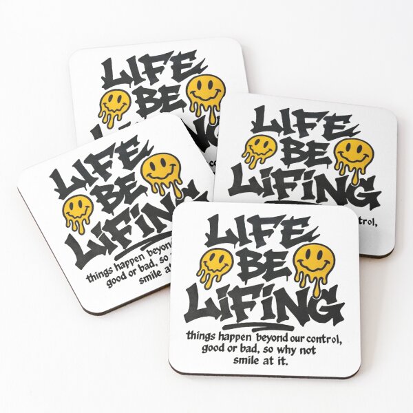 Item preview, Life Be Lifing Melting Smiley Face Graphic | Funny Positive Streetwear Quote designed and sold by Gbriel3.