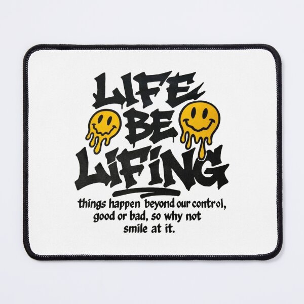 Item preview, Life Be Lifing Melting Smiley Face Graphic | Funny Positive Streetwear Quote designed and sold by Gbriel3.