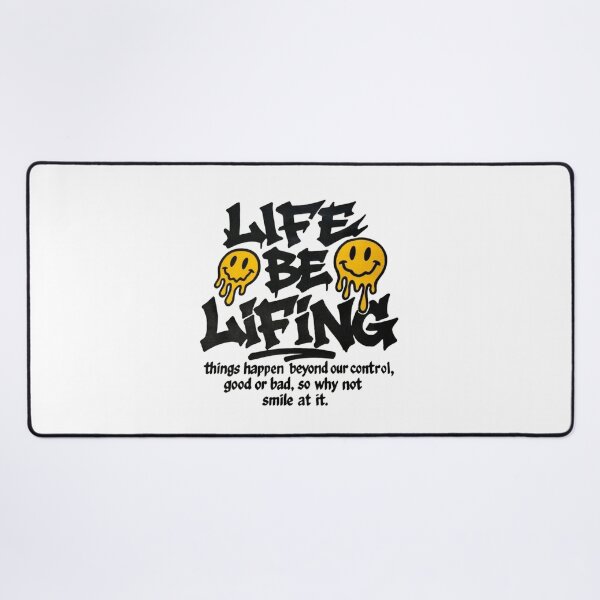 Item preview, Life Be Lifing Melting Smiley Face Graphic | Funny Positive Streetwear Quote designed and sold by Gbriel3.