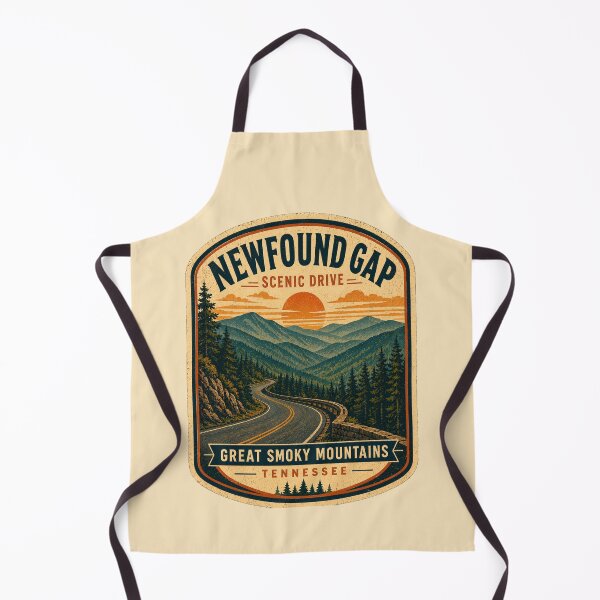 Item preview, Newfound Gap Scenic Drive Vintage Travel Poster | Great Smoky Mountains Retro Art designed and sold by Globalcitytees.
