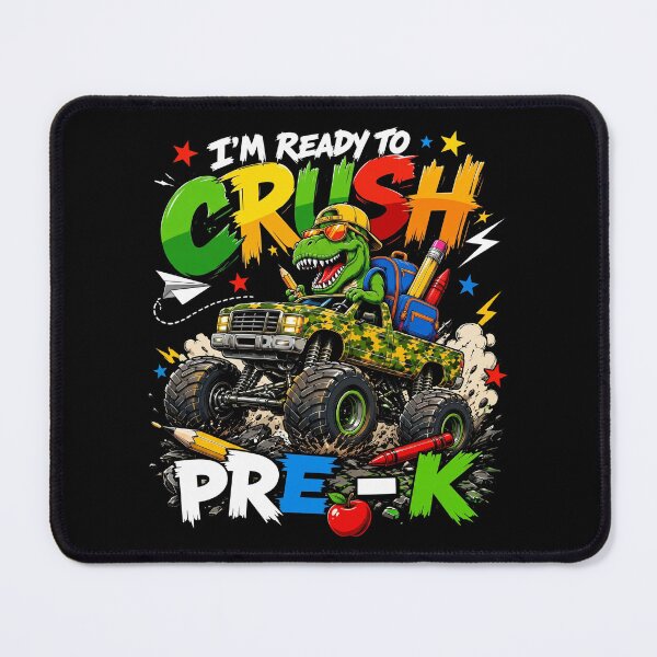 Item preview, I'm Ready To Crush Pre-K Dinosaur Monster Truck designed and sold by Vermanartist.