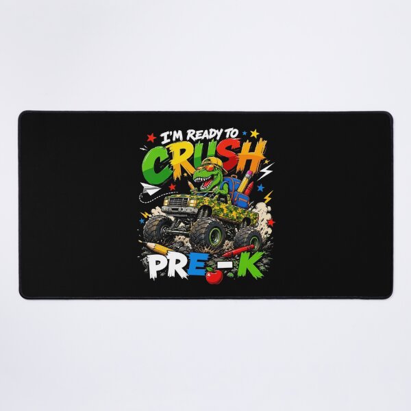 Item preview, I'm Ready To Crush Pre-K Dinosaur Monster Truck designed and sold by Vermanartist.
