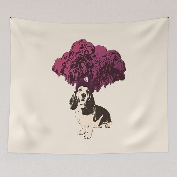 Item preview, Showgirls Just Wanna Have Fun - Sepia Dog with Headdress designed and sold by LittleMissTyne.