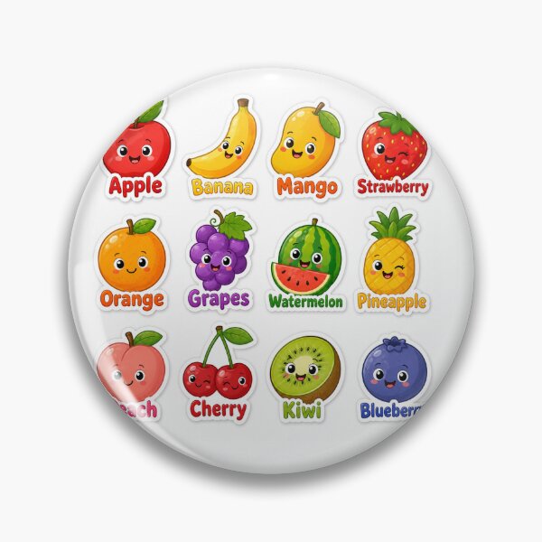 Item preview, Cute Kawaii Fruit Stickers Pack Collection designed and sold by DKSH1234.