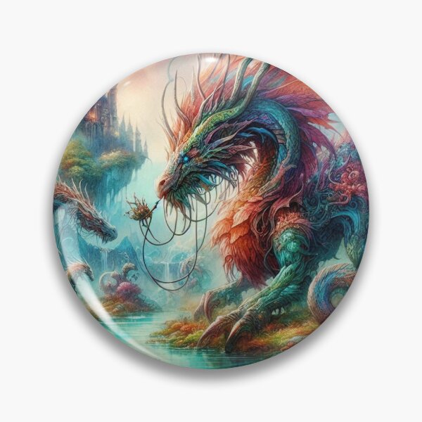 Artikelvorschau, Painterly Realistic Dragon Realm Portrait entworfen und verkauft von FotoworldEdel.