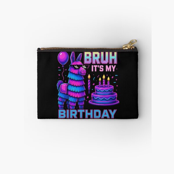 Item preview, Bruh Its My Birthday Funny Neon Llama Pinata Meme designed and sold by Vermanartist.