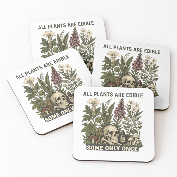 Item preview, All Plants Are Edible Some Only Once Vintage Poisonous Plants Design designed and sold by favoprintaart.