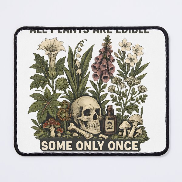 Item preview, All Plants Are Edible Some Only Once Vintage Poisonous Plants Design designed and sold by favoprintaart.