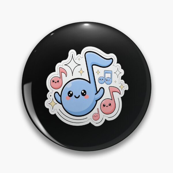 Item preview, Cute Musical Note – Kawaii Music Character Design designed and sold by Midnight Veil Designs.