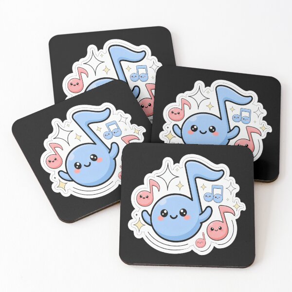 Item preview, Cute Musical Note – Kawaii Music Character Design designed and sold by Midnight Veil Designs.