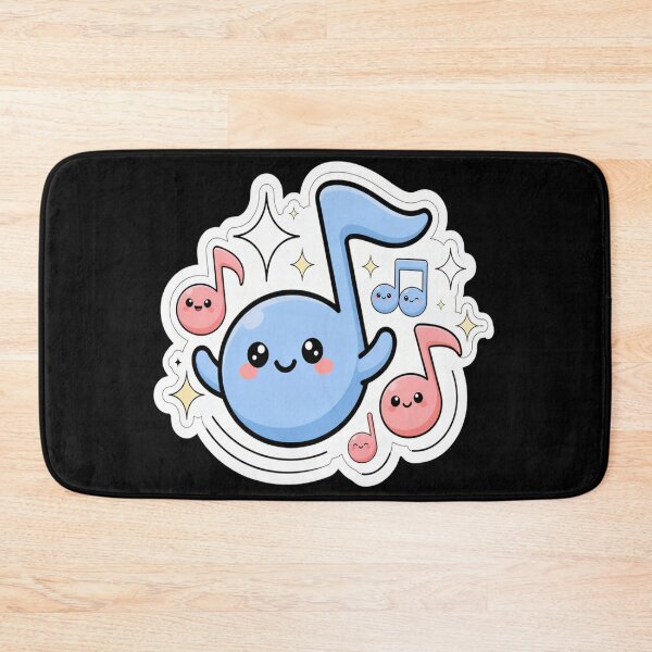 Item preview, Cute Musical Note – Kawaii Music Character Design designed and sold by Midnight Veil Designs.
