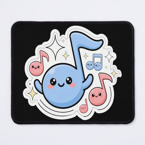 Item preview, Cute Musical Note – Kawaii Music Character Design designed and sold by Midnight Veil Designs.