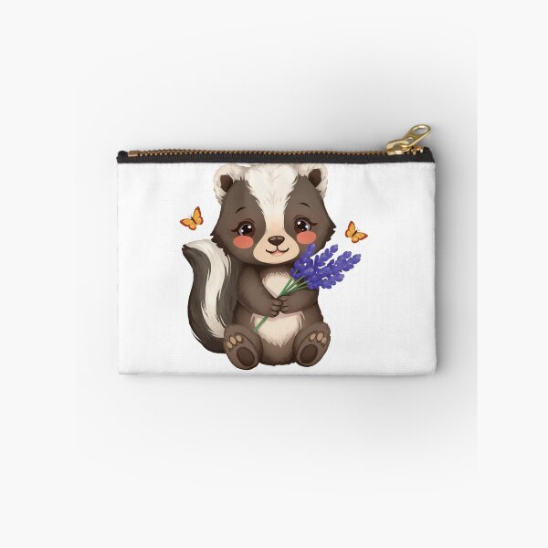 Item preview, Woodland Skunk Sticker | Lavender Flower Forest Animal Illustration | Woodland Wildlife Vinyl Sticker | Cottagecore Nature Art designed and sold by Pandey14.