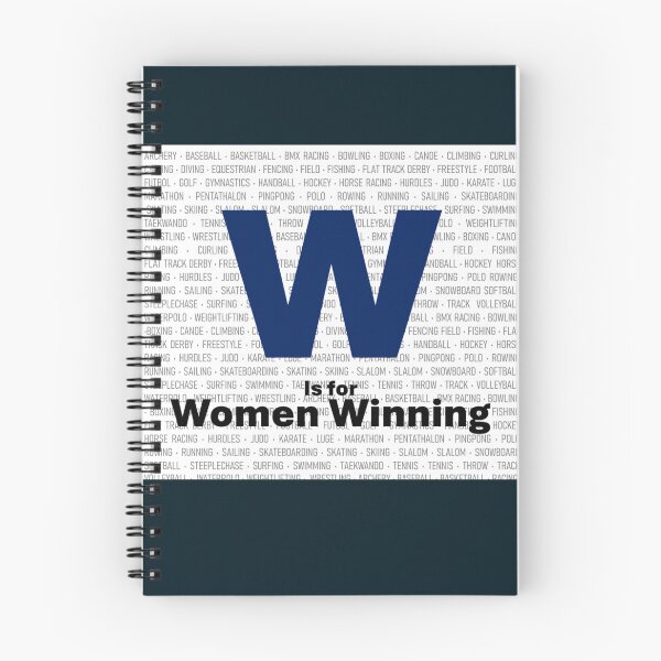 Item preview, W is for Women Winning - BLUE designed and sold by BaseballBiz.