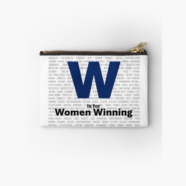 Item preview, W is for Women Winning - BLUE designed and sold by BaseballBiz.