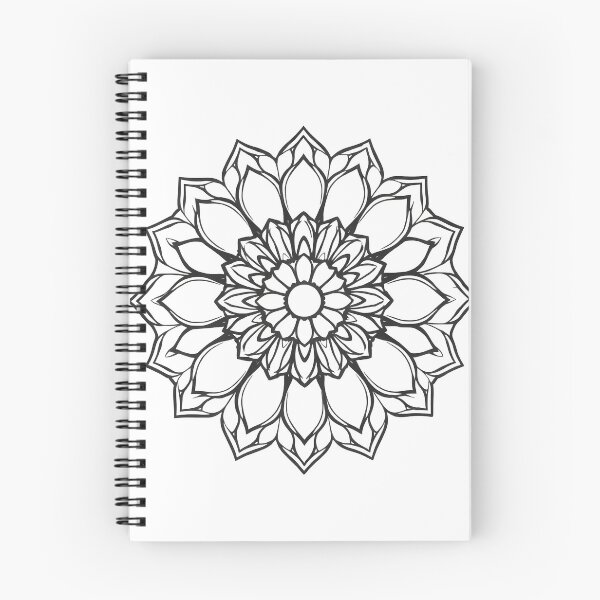 Item preview, Dark Minimalist Line Art Mandala Geometric Meditation Design designed and sold by VibeShift Studio.