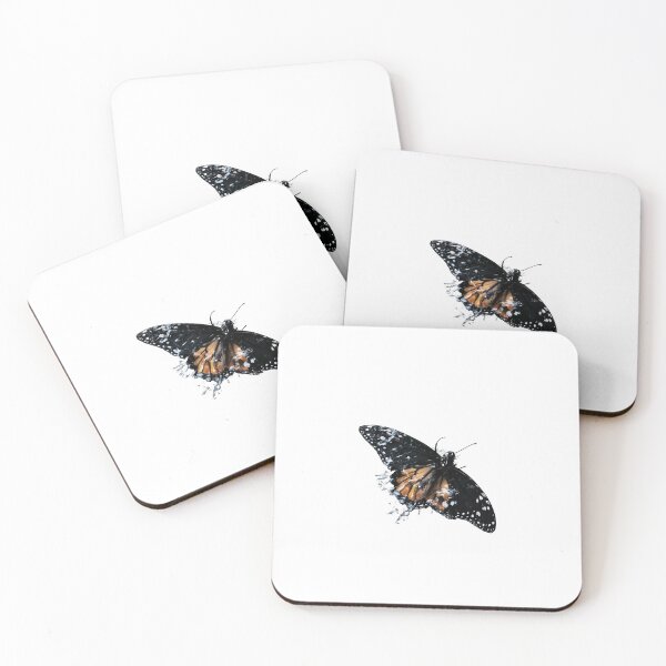 Item preview, Dark Butterfly Splash Effect | Aesthetic Monarch Butterfly Sticker & T-Shirt designed and sold by Brandady.